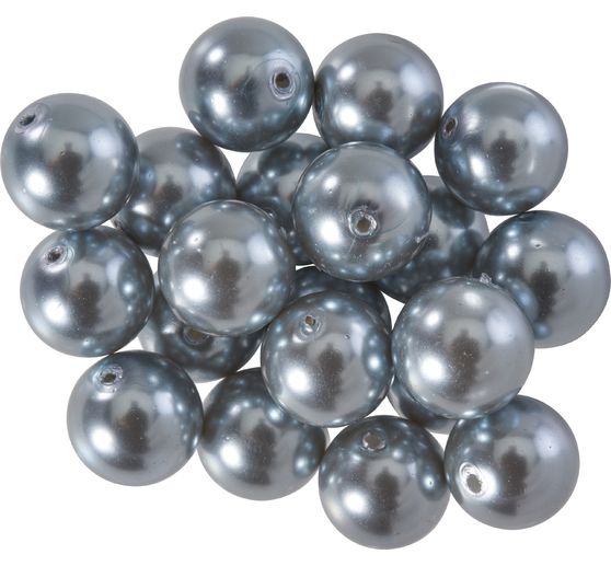 Szklane koraliki woskowe, Ø 10 mm, 20 sztuk