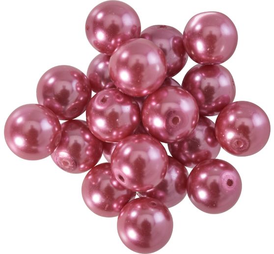 Szklane koraliki woskowe, Ø 10 mm, 20 sztuk