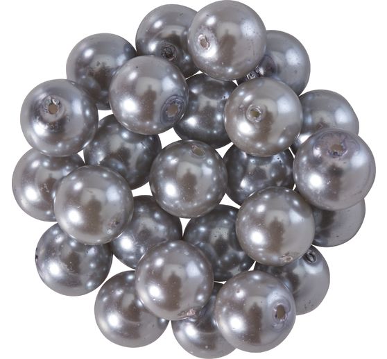 Szklane koraliki woskowe, Ø 8 mm, 25 sztuk, złotożółte (jasnopomarańczowe)