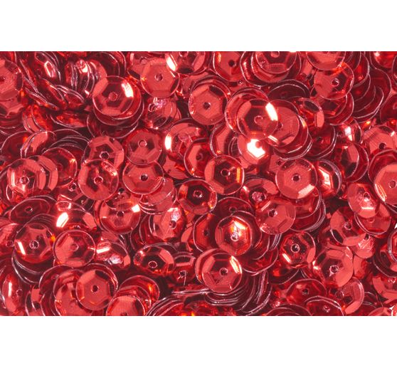 Sequins domed, metallic