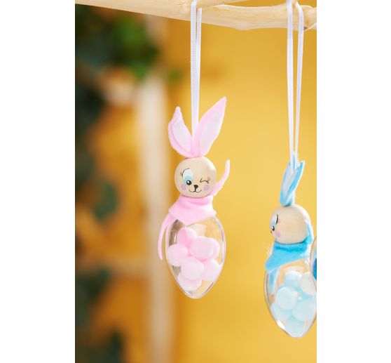 Zestaw do rękodzieła VBS jajka akrylowe króliczki