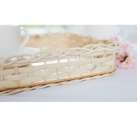 Podstawa z rattanu VBS "prostokąt", 4 mm, 24 x 34 cm