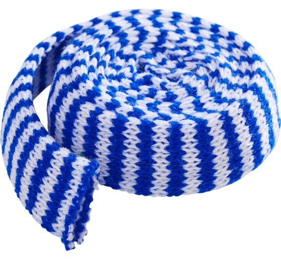 Knitted tube, two-coloured, 18 Needles/Ø2.2 cm