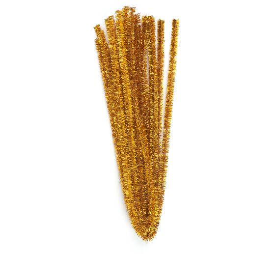 Drut chenille "Gold", Ø 8 mm, 50 cm, 10 szt.