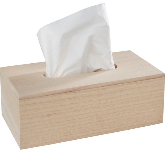 Prostokątne pudełko na chusteczki kosmetyczne VBS z owalnym otworem