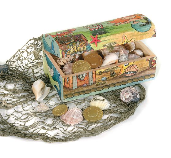 Drewniana skrzynia VBS, 19,5 x 11,5 x 9 cm