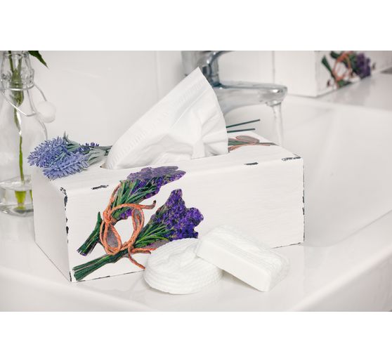 Prostokątne pudełko na chusteczki kosmetyczne VBS z owalnym otworem