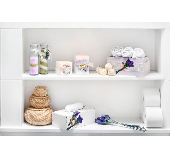 Prostokątne pudełko na chusteczki kosmetyczne VBS z owalnym otworem