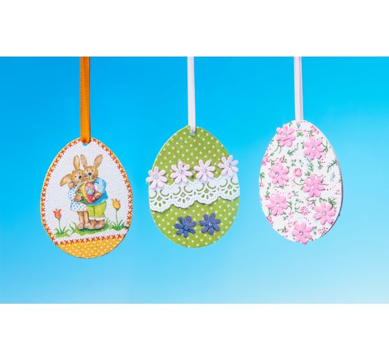 Decoration pendants "Eggs", 6 pieces