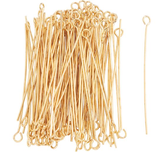 Sworznie łańcucha, z jednym oczkiem, 100 sztuk, 45 mm