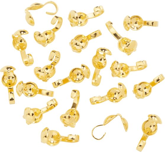 Squeeze calottes, gold-coloured