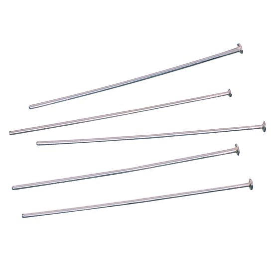 Szpilki pryzmatyczne, srebro próby 925, 5 sztuk