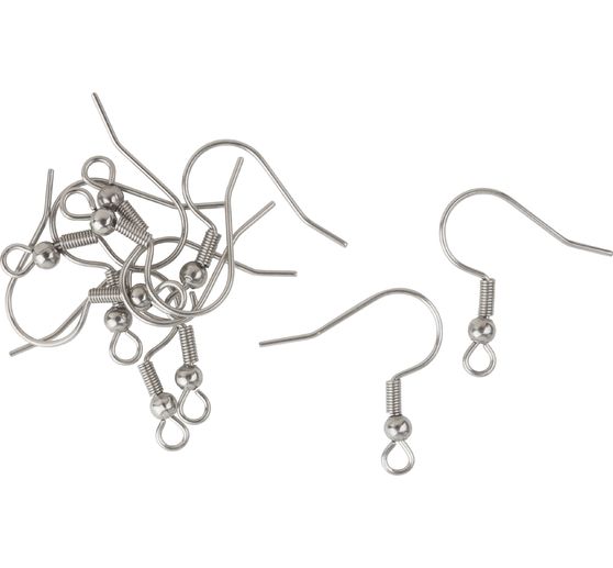 Ear hole hooks stainless steel, 10 pieces