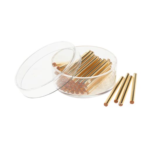 Szklane długopisy ze srebrną powłoką