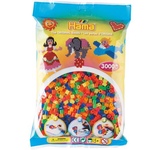 Koraliki Hama "Neon", 3 000 sztuk