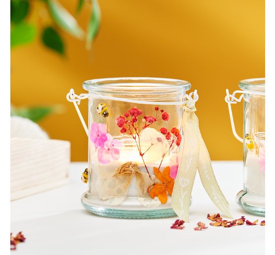 VBS Glass lantern with metal bracket