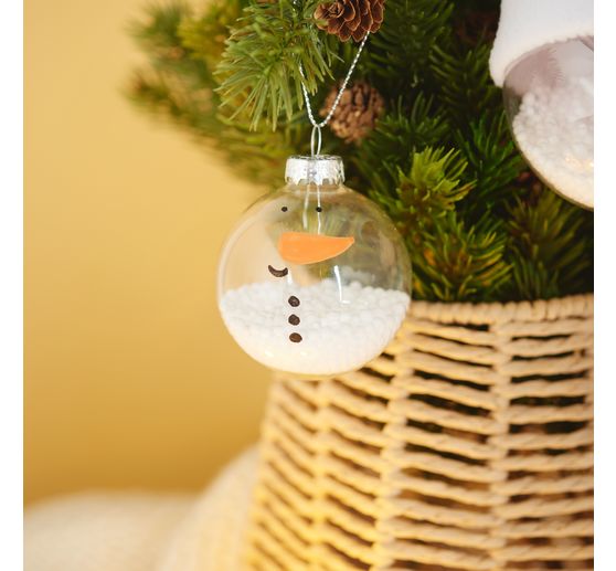 VBS Glass balls, &Oslash; 6 cm, 4 pieces