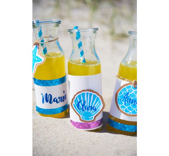 VBS Glass bottles "Milk", set of 3