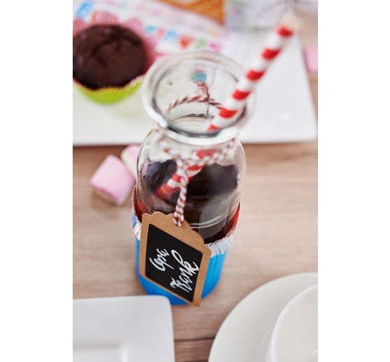 VBS Glass bottles "Milk", set of 3