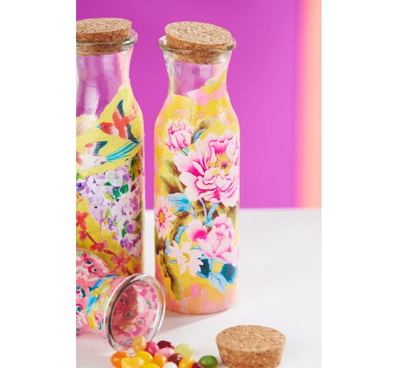 VBS Glass bottles "Milk", set of 3