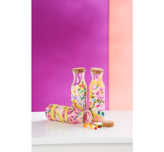 VBS Glass bottles "Milk", set of 3