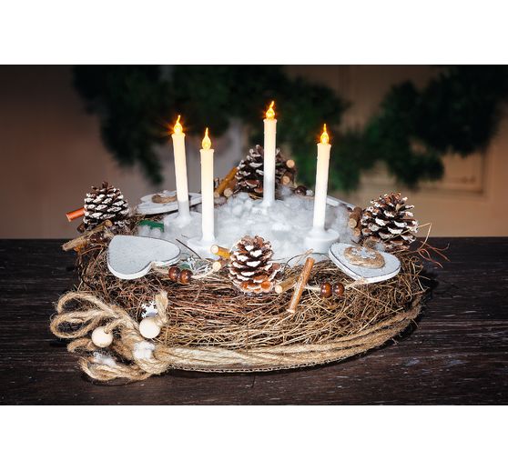 Świeczka choinkowa LED VBS z klipsem, 2 szt.