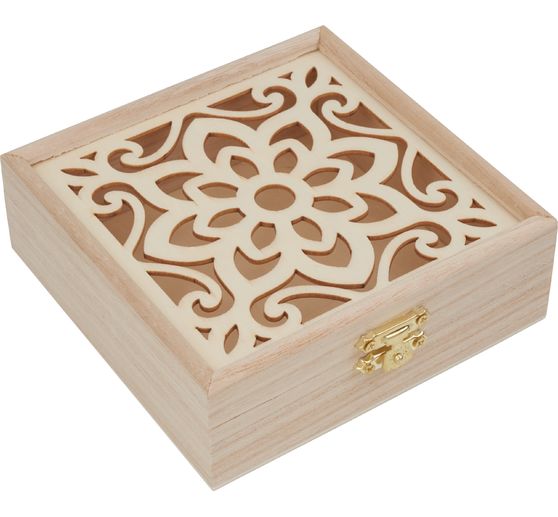 VBS Wooden box "Ornament flower"