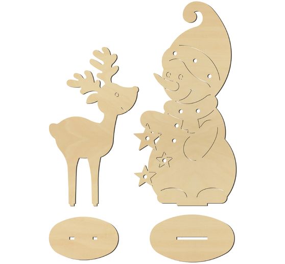 Standing figures "Snowman and moose