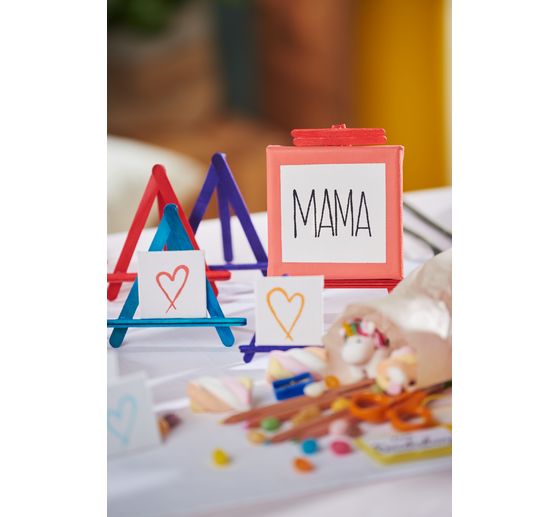 VBS Drewniane szpatułki i okrągłe patyczki "Mega-Set", 300 sztuk