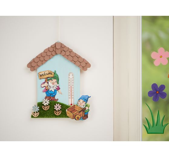 Scatter decoration flower "Blanche", with adhesive dot, 6 pieces, 3,5 cm