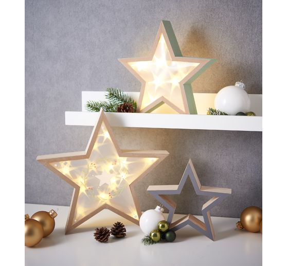 Drewniane gwiazdy VBS "Ramka"
