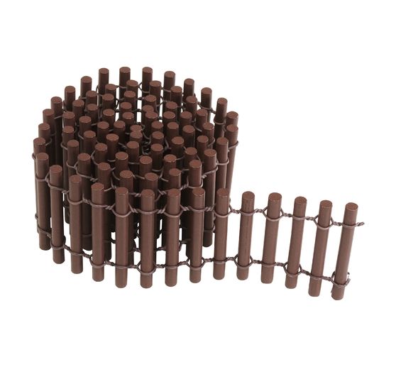 Płot drewniany okrągły VBS, ok. 80 x 5 cm, brązowy