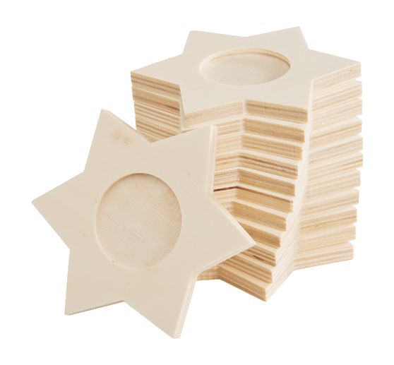 Uchwyty na tealight VBS "Star", 12 sztuk