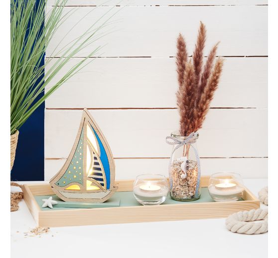 Szklana butelka VBS z korkiem