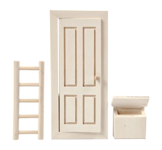 Wróżkowe drzwi i wróżkowe meble, 3-częściowe.