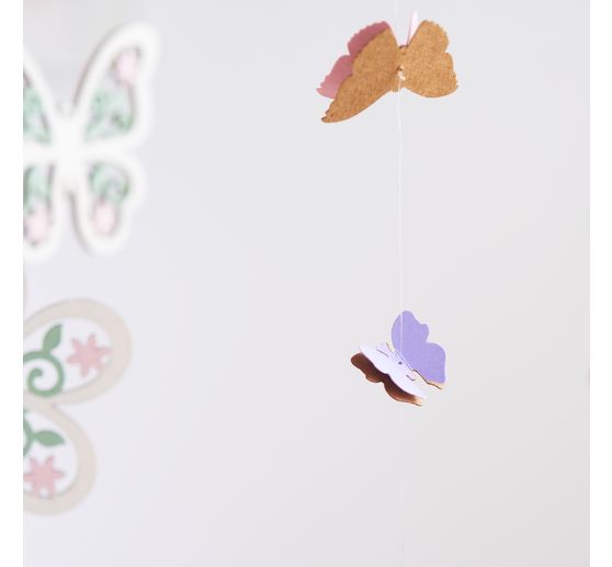 VBS Decoration pendant "Flowers, hearts and butterflies"