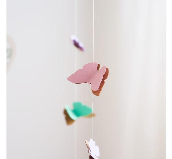 VBS Decoration pendant "Flowers, hearts and butterflies"