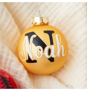 Weihnachtskugeln beplotten