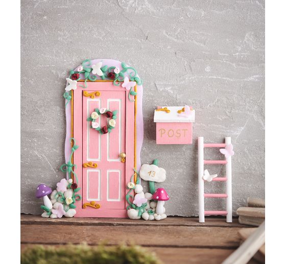 Wróżkowe drzwi i wróżkowe meble, 3-częściowe.