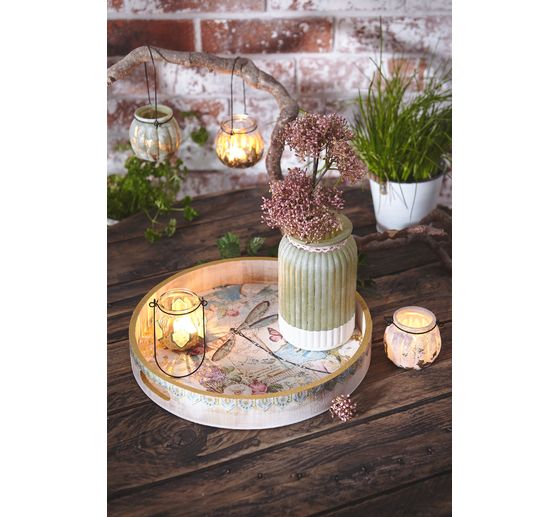 Taca drewniana VBS, okrągła