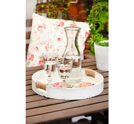 Taca drewniana VBS, okrągła