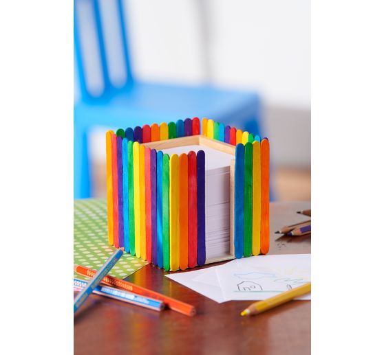 VBS Drewniane szpatułki i okrągłe patyczki "Mega-Set", 300 sztuk