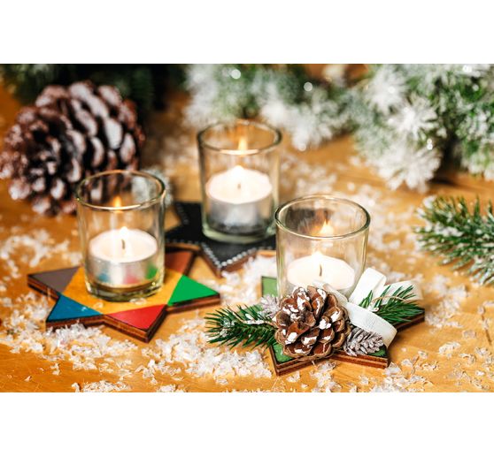 Uchwyty na tealight VBS "Star", 12 sztuk