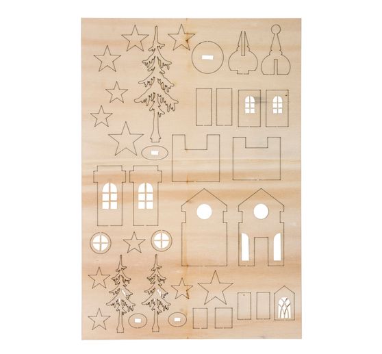 Wood building kit "Church", plywood