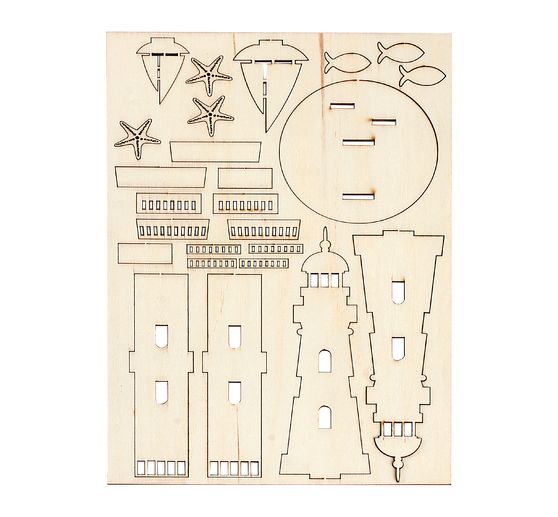 Zestaw do budowy z drewna "Latarnia morska"