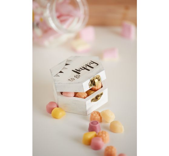 VBS Wooden box, hexagonal