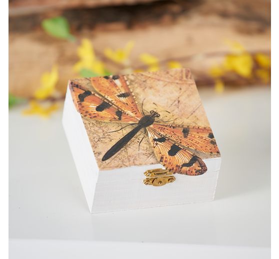 Drewniane pudełko VBS, kwadratowe