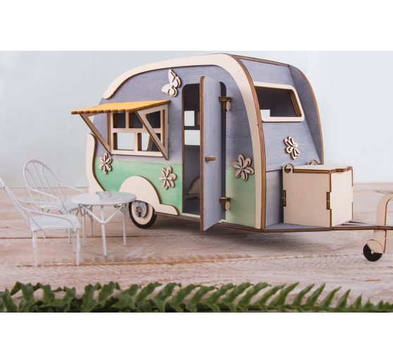 Wood building kit "Trailer"