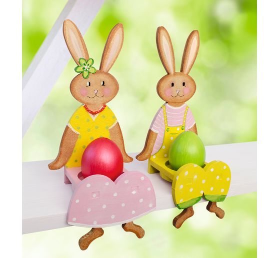 Stołek krawędziowy "Daisy the bunny", drewno MDF