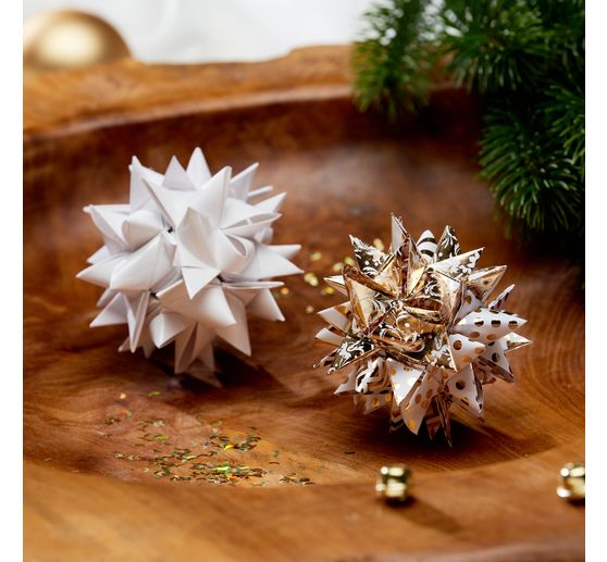 Paper strips glossy "Golden Glamour", 15 mm